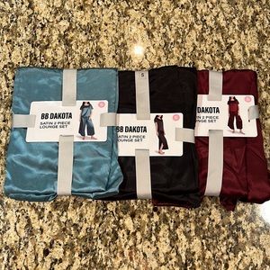 BB Dakota Satin 2 Pc Lounge Set.  Pajamas Various sizes & colors available! NWT